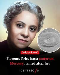 An astronomical composer! 🪐 Adopted by the International Astronomical  Union in February 2025, 'Price' is named after American composer and  musician Florence Beatrice Price, who was the first African American woman  to