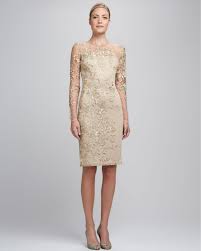 David Meister Beige Embroidered Lace Cocktail Dress Cocktail Dress Lace Designer Cocktail Dress Gold Cocktail Dress