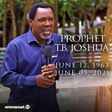 Nigerian pastor and televangelist tb joshua has died, according to social media posts on his official twitter account and news reports. Gi Yzkxmlkwakm