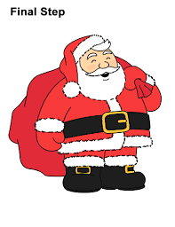 Here is a simple cartoon santa clause that you will have no learn how to draw a cartoon santa claus with one of his trusty reindeer in this simple step by step christmas drawing tutorial. How To Draw Santa Claus Step By Step Easy Full Body Howto Techno