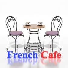 However important aspect of cafe tables that can move easily, so they have a practical piece of furniture. 3d Cafe Chair French Model Turbosquid 1301490