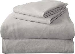 If you haven't experienced jersey sheets before just think of your favorite cotton t shirt and you will understand. Amazon Com Queen Jersey Knit Sheets All Season Soft Cozy Flannel Jersey T Shirt Sheet Set Cotton Blend Jersey Sheets Cozy Flex Collection Queen Light Grey Kitchen Dining