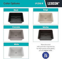 23" x 18" Quartz Kitchen Sink, Single Bowl Kitchen Sinks, Drop-in  Undermount Sink, Granite Composite Galaxy White Kitchen Sink, Includes  Grid, ...