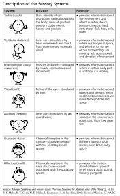 Sensory Spectrum Sensory Processing Sensory Integration Disorder Sensory Disorder