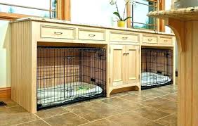 Large Wooden Double Dog Kennel Furniture Dog Crate Furniture Wooden Dog Kennel Custom Farmhouse Rustic Credenza Dogg Indoor Dog Kennel Dog Rooms Diy Dog Kennel