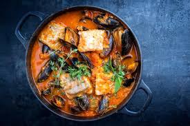 Make the broth for this rich seafood stew recipe the day before, then sear a couple pieces of fish and reheat the stew during the cocktail hour. Mediterranean Seafood Stew Recipe Cuisinart Com