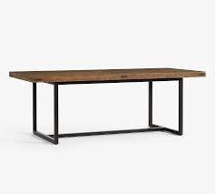Malcolm Extending Dining Table Pottery Barn Extendable Dining Table Metal Leg Dining Table Metal Base Dining Table