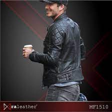 Pin Di Jaket Kulit Pria Leather Jacket