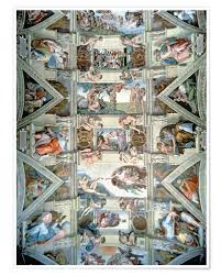 Die sixtinische kapelle ist einer der berümtesten kunstschätze des vatikans. Michelangelo Sixtinische Kapelle Decke Und Lunetten Poster Online Bestellen Posterlounge De