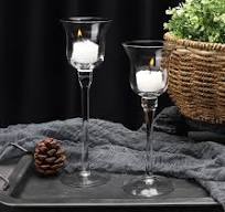Nordic Design Candlestick Holder Handmade White Marble Material Europe  Style Candle Stick Holder