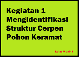 Pendidikan agama islam dan budi pekerti kelas 7 (buku siswa) edisi revisi 2014 Kegiatan 1 Mengidentifikasi Struktur Cerpen Pohon Keramat Operator Sekolah