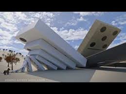 4 Vs 4 The Largest Domino Simulation The Domino Effect Youtube Domino Effect Domino Simulation