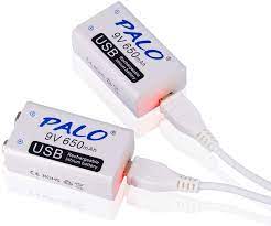 Smoke alarm requires hardwire installation. Palo Usb 9v 650mah Rechargeable Li Ion Battery With Usb Amazon De Elektronik