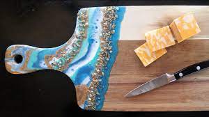 It's very easy to work with and provides perfect quality and amazing finished look! 46 Resin Cheese Board On A Budget And How To Finish The Back Of A Resin Piece Youtube