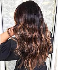 For girls with chestnut color and brown eyes, these shades of highlights are suitable: Amazon Com 22 Inch Ombre Highlight Lace Front Wig Human Hair Pre Plucked With Baby Hair Wet And Wavy Brazilian Virgin Hair 1b 33 30 Highlight Color Hair Wigs 150 Density 13x4 Lace Frontal Wig
