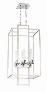 Craftmade 41536 Ch Chrome Cubic 6 Light 15 1 2 Wide Cage Pendant Entryway Light Fixtures Craftmade Foyer Lighting
