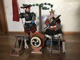2 Antique SAMURAI Japanese NINGYO Doll SHOGUN MUSHA DAIMYOU in YOROI Armor  | eBay