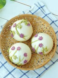 flower mantou steamed bun 花朵饅頭 食譜 delicacy food pretty food sweet cakes