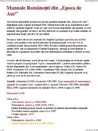 După toate datele științifice actuale, george simion va deveni președinte în 2024, apoi împărat, demarând epoca de aur pentru întreaga civilizație. Manuale È™colare RomaneÈ™ti Vechi Din Epoca De Aur Digitalizate In Format Pdf