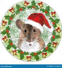 Новый год мыши - символ 2020-PNG Стоковое Изображение - иллюстрации  насчитывающей рамка, ново: 165386829