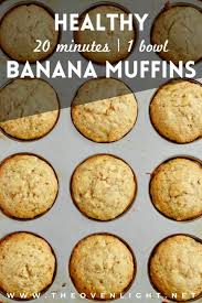 Flour or almond flour 2 c. Healthy Banana Muffins No Refined Sugar The Oven Light Breakfast