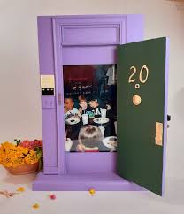 Mon Purple Apartment Doors Portrait Frame Tv Show In 2020 Framed Tv Portrait Frame Wall Key Holder