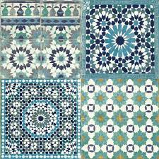 Sapphira Blue Mosaic Tile Wallpaper Departments Diy At B Q Moroccan Tiles Pattern Blue Mosaic Tile Tile Patterns