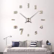 Yeni Modern 3d Aynali Buyuk Boy Dekoratif Duvar Saati Modeli Yeni Modern 3d Aynali Buyuk Boy Dekoratif Duvar Saati Mode Duvar Saati Duvar Buyuk Duvar Saatleri