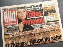 The paper is published from monday to saturday, while on sundays, bild am sonntag (lit. Bild Zeitung 15 Juni 2004 06 15 06 2004 Em Schlacht Gegen Holland Dfb Ebay