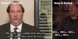 :/ #the office is my bible #the office #the office meme #pam #pam beasley #mood #big mood #depression meme #and i feel god in this chilis tonight #me #personal. The Office How It Started Vs How It S Going Memes For The Characters