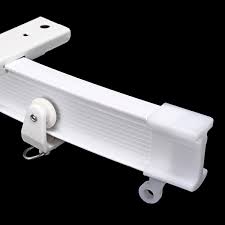 Easy to install and cost effective wall mount or ceiling curtain track systems provide flexibility to stack back your draperies either direction. 4m Flexible Ceiling Mounted Curtain Track Rail For Straight Slide Window Balcony Window Treatments Hardware Home Garden