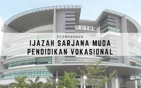 Kamarolzaman bin mohd jidi jabatan ikhtisas pendidikan fakulti pendidikan teknik & vokasional email. Permohonan Ijazah Sarjana Muda Pendidikan Vokasional Uthm 2019 Info Pelajar