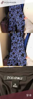 Dress Barn Blue Floral Jumpsuit Size 12 Blue Floral Jumpsuit Floral Jumpsuit Dress Barn Pants