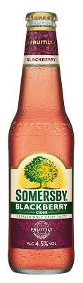 Somersby cider (/sɒmæzbi/) is a brand of 4.5% abv cider by danish brewing company carlsberg group. Somersby Blackberry Cider Fles 33cl Prik Tik