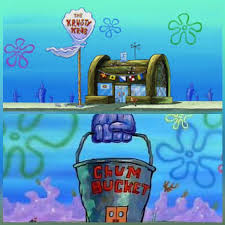 Krabs, who once threatened the chum bucket for trying to steal his krabby patty recipe. Krusty Krab Vs Chum Bucket Meme Generator Imgflip