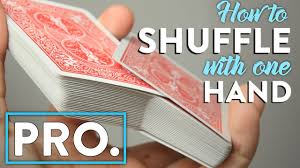 Learn this cool looking shuffle, that will show off your skill with a deck of cards. How To Shuffle The Cards With One Hand Pro Card Shuffling Trick Tutorial Youtube