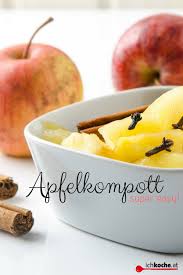 Apfelkompott Selbermachen Rezept Rezept Apfelkompott Lebensmittel Essen Kompott