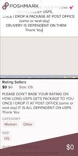 Seller Rating Please Don T Base Your Rating On Delays By Usps Once I Drop A Package At Post Office Seller Rate Post Office