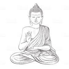 Learn about how he became the buddha siddhartha gautama is known by many names: Gautama Buddha With Closed Eyes And Raised Right Hand Sitting And Buddha Tattoo Design Gautama Buddha Buddha Kunst