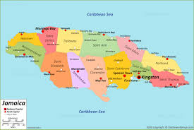 Regions and city list of jamaica with capital and administrative centers are marked. Jamaica Map Maps Of Jamaica