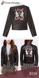 Rebecca Minkoff Wes Moto Love Doves Leather Jacket Preorder Available To Ship 8 15 New With Tags Rebecca Min Clothes Design Leather Jacket Fashion Design