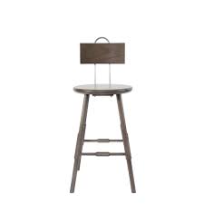 The stool has a warm bronze finish and plush tan upholstered seat. Atlantic Counter Stool With Back 24 O G Studio