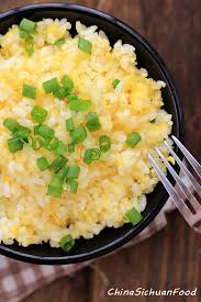 Chinese Egg Fried Rice Ingredients 1 2 Green Onions 2 Large Eggs 1 Teaspoon Salt 2 Tablespoons Cooking Oil 4 Cups Of Cooked Rice L Food Recipes Fried Rice