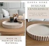 OAKOA Beige hars decoratieve dienbladen voor decoratie ...