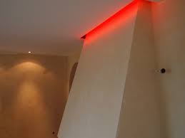decke mit led schattenfuge wand mit pigment spachteltechnik wall lights wall home decor