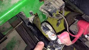 The need for this relay is created by the key switch not able to carry enough current to energize the starter. John Deere Z225 Starter Solenoid Replacement Youtube