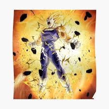 The final showdown against kid buu takes place on the sacred world of the kai, after kid buu destroys earth. Majin Vegeta Posters Redbubble