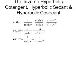 Hyperbolic Functions Ppt Video Online Download
