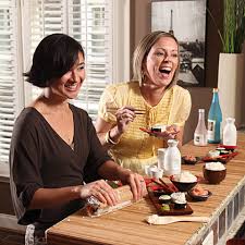 If you know there will be other food, plan for just half a sushi roll per person; Girls Night Host A Sushi Party Myrecipes