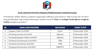 4,810 likes · 21 talking about this. Permohonan Jawatan Kosong Di Lembaga Pembangunan Langkawi Lada Kelayakan Pmr Spm Diploma Ijazah